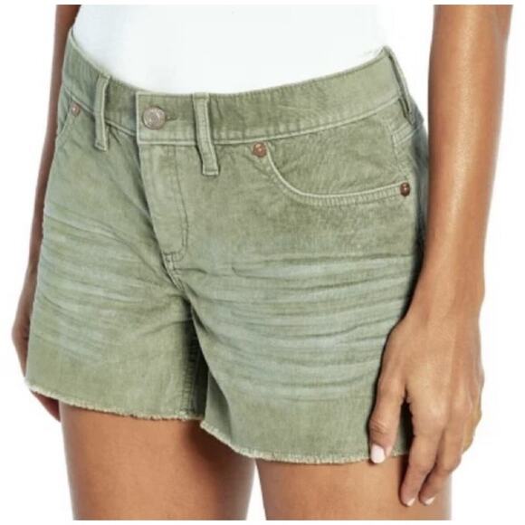 GAP Corduroy Olive Green Shorts SZ 4 - Picture 1 of 7